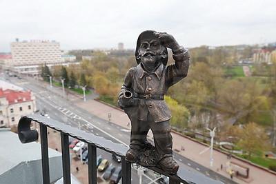 Миниатюрная скульптура каланчового пожарного открылась в Витебске