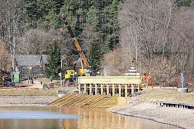 Ремонт водосбросного шлюза "Домбровка" на Августовском канале выполнен на 90%
