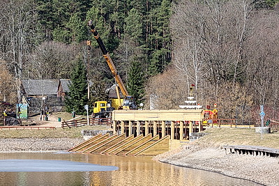 Ремонт водосбросного шлюза "Домбровка" на Августовском канале выполнен на 90%